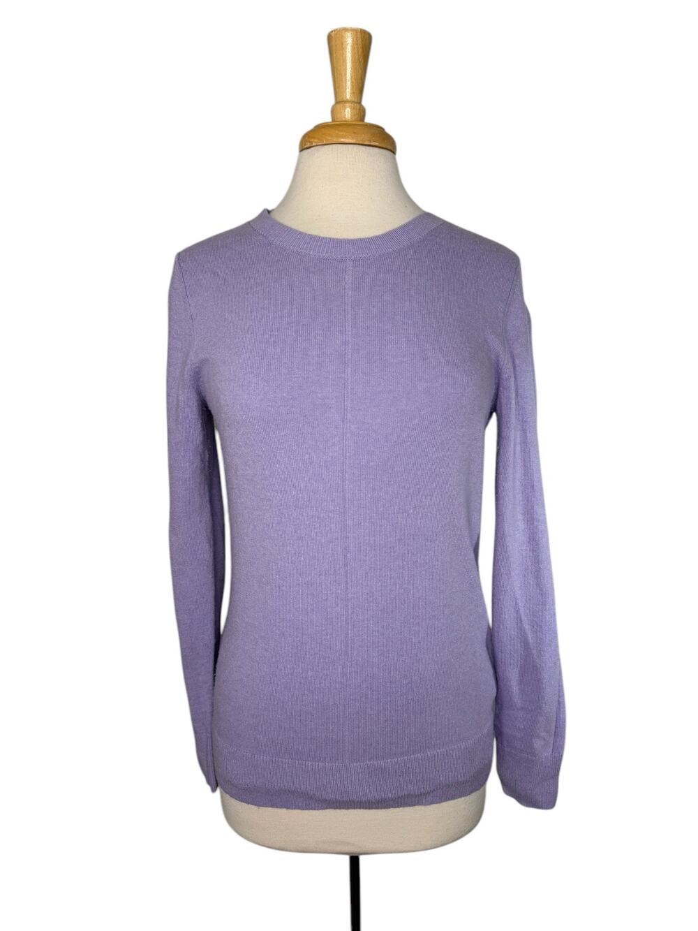 BANANA REPUBLIC Filpucci Classic Crew Neck Sweater Light Purple Size Medium Wool